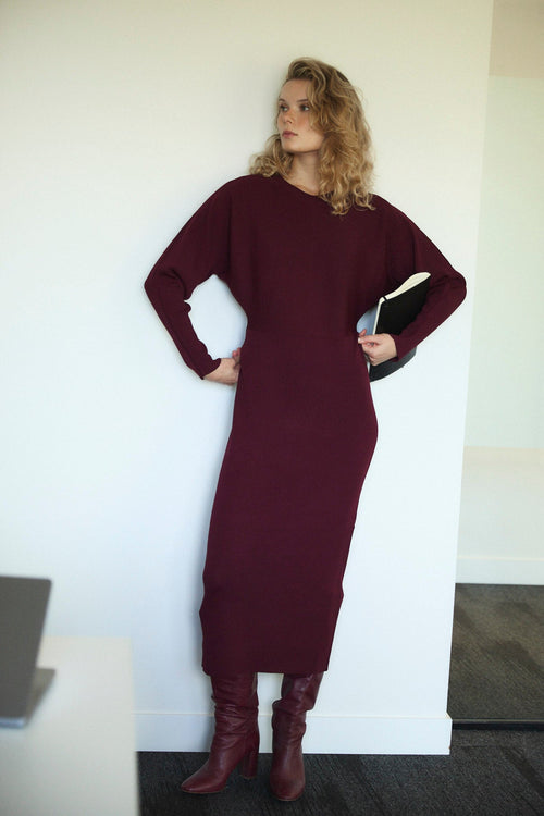 Robe Lucia Maille Bordeaux