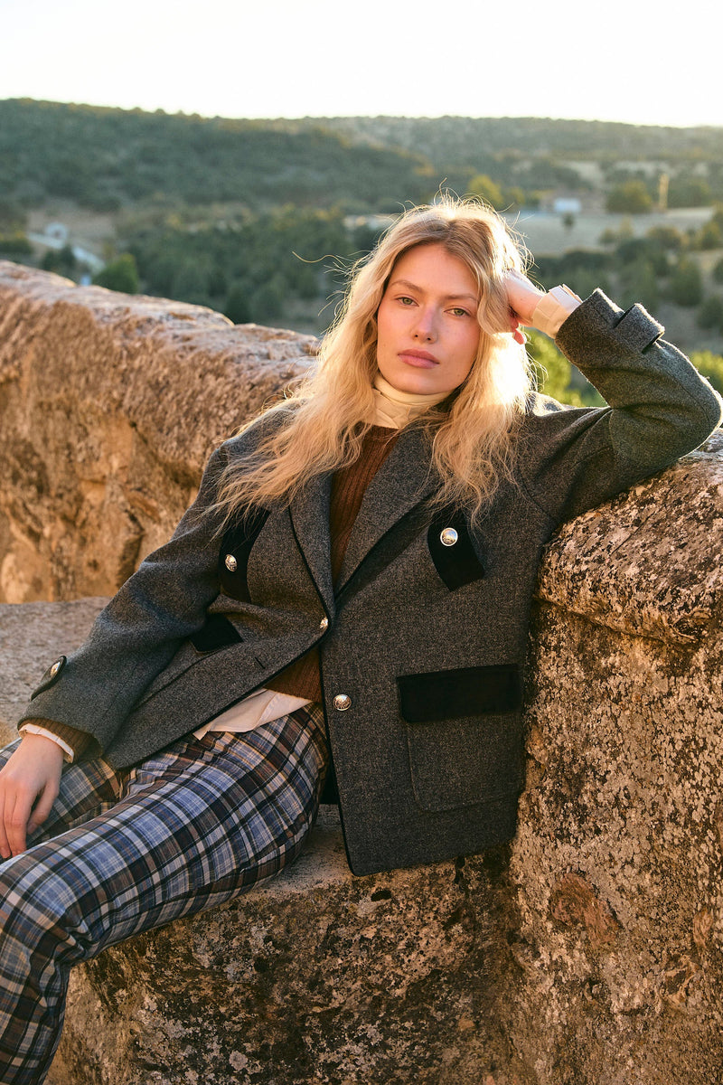 Manteau Dakota Shetland Anthracite