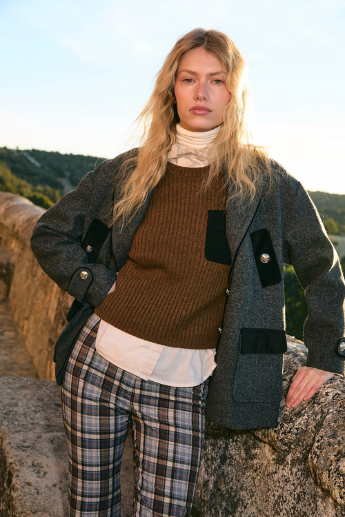 Manteau Dakota Shetland Anthracite