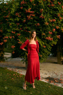 Top Corina Maille Rouge