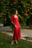 Top Corina Maille Rouge