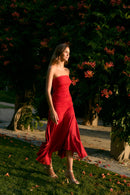 Robe Corina Maille Rouge