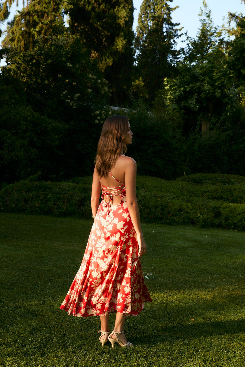 Robe Sirin Géranium Rouge