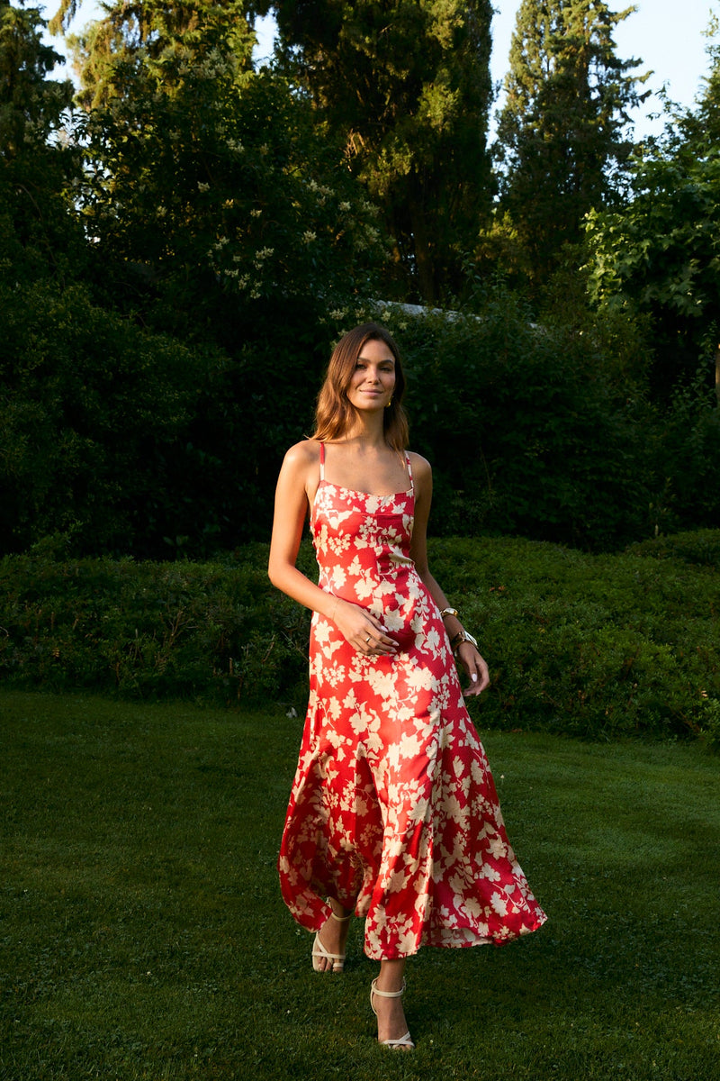 Robe Sirin Géranium Rouge
