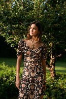 Top Olivia Indienne Noir