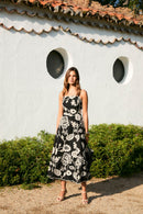 Robe Diana Brodé Noir