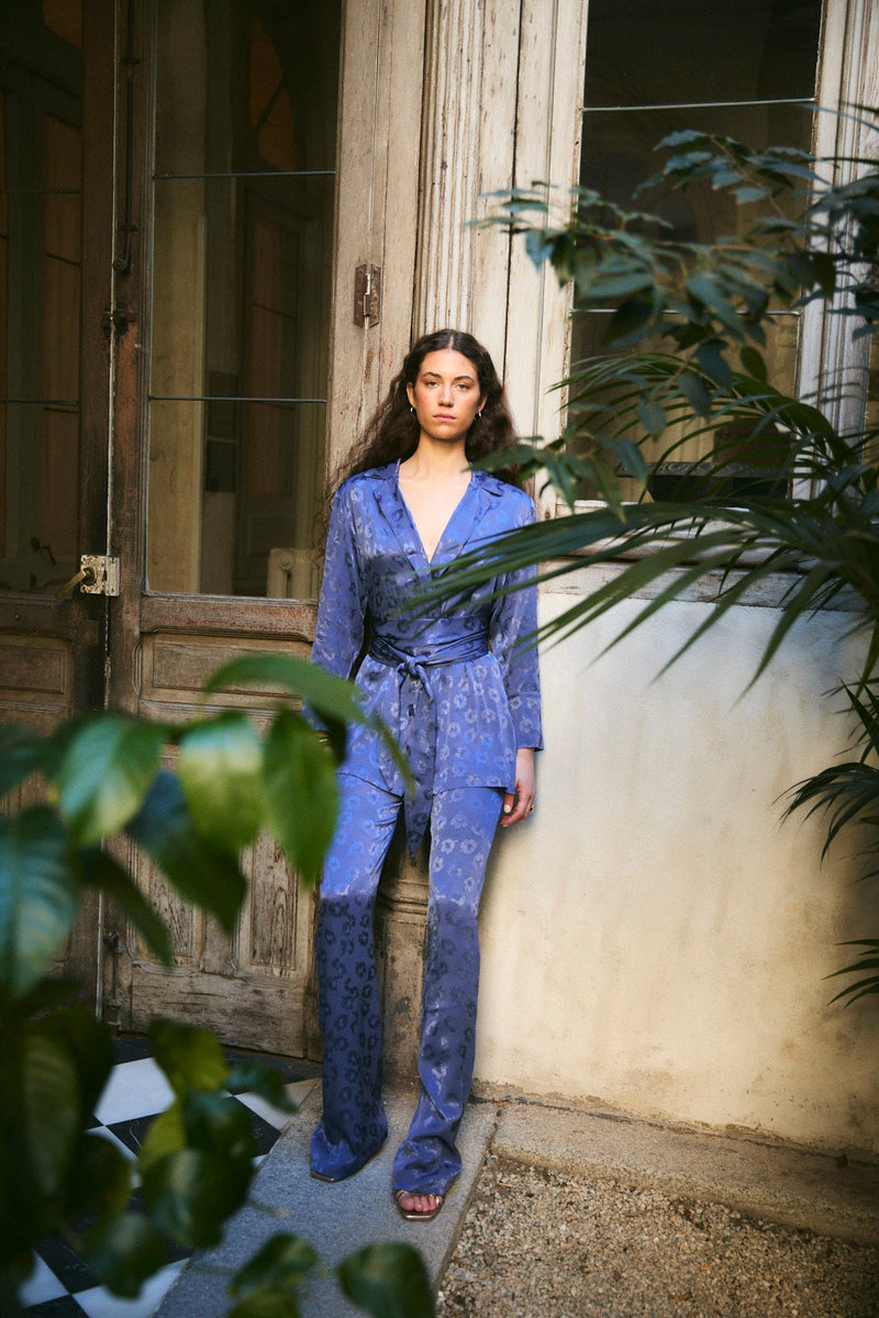 Pantalon Sirin Jacquard Beztas Indigo