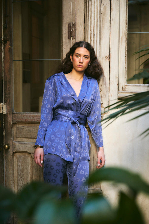 Veste Lion Jacquard Beztas Indigo