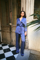 Pantalon Sirin Jacquard Beztas Indigo