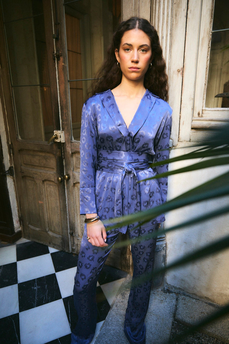 Veste Lion Jacquard Beztas Indigo
