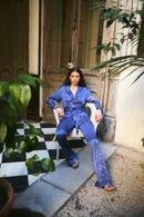 Pantalon Sirin Jacquard Beztas Indigo
