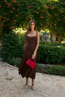 Robe Sirin Crêpe Marron