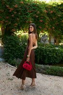 Robe Sirin Crêpe Marron