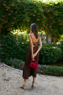Robe Sirin Crêpe Marron