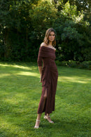 Tunique Paréo Maille Marron