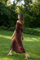 Tunique Paréo Maille Marron