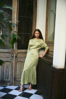 Robe Casilda Jacquard Beztas Olive