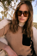 Pull Militaire Maille Beige