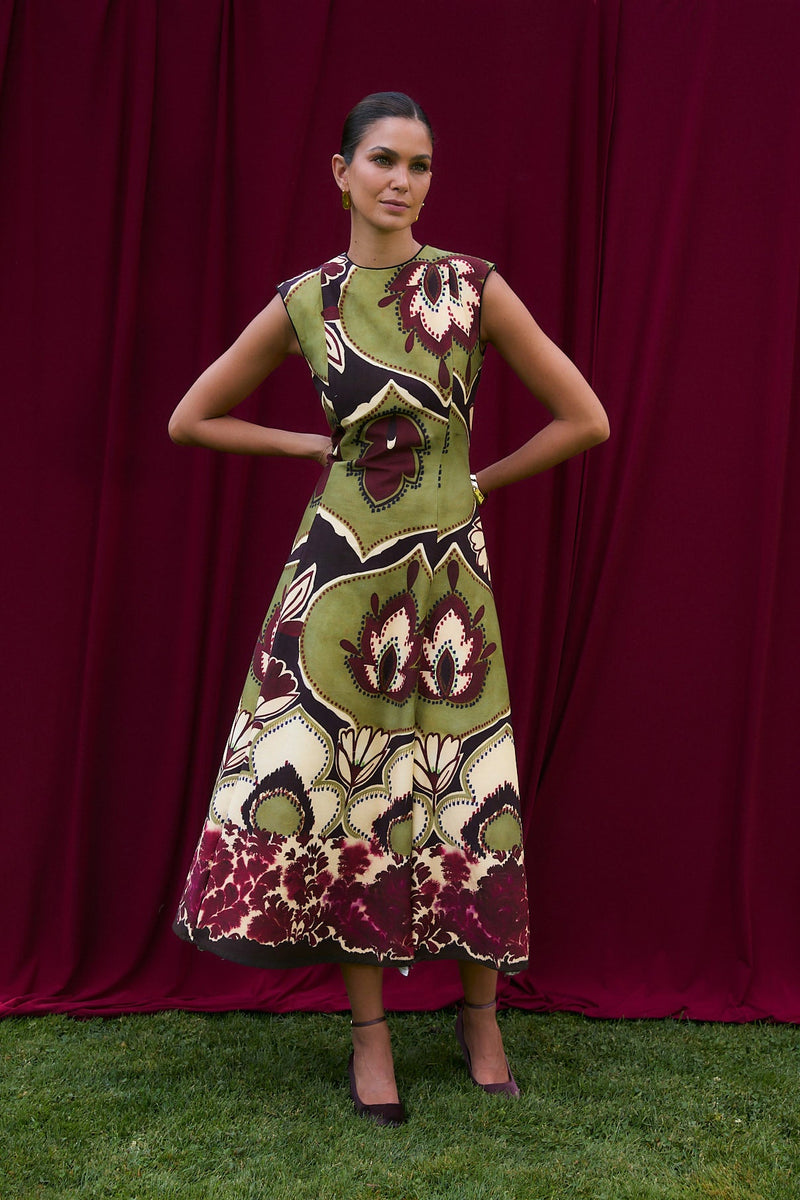 Robe Column Joana Framboise