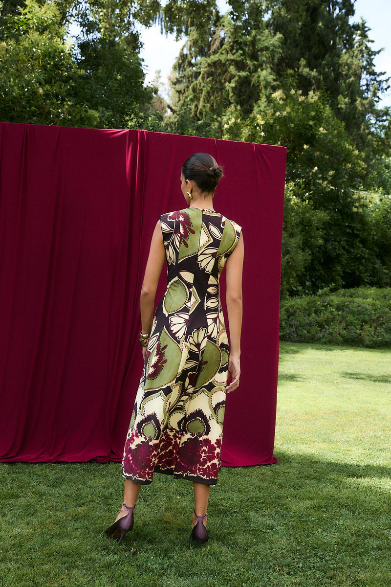 Robe Column Joana Framboise