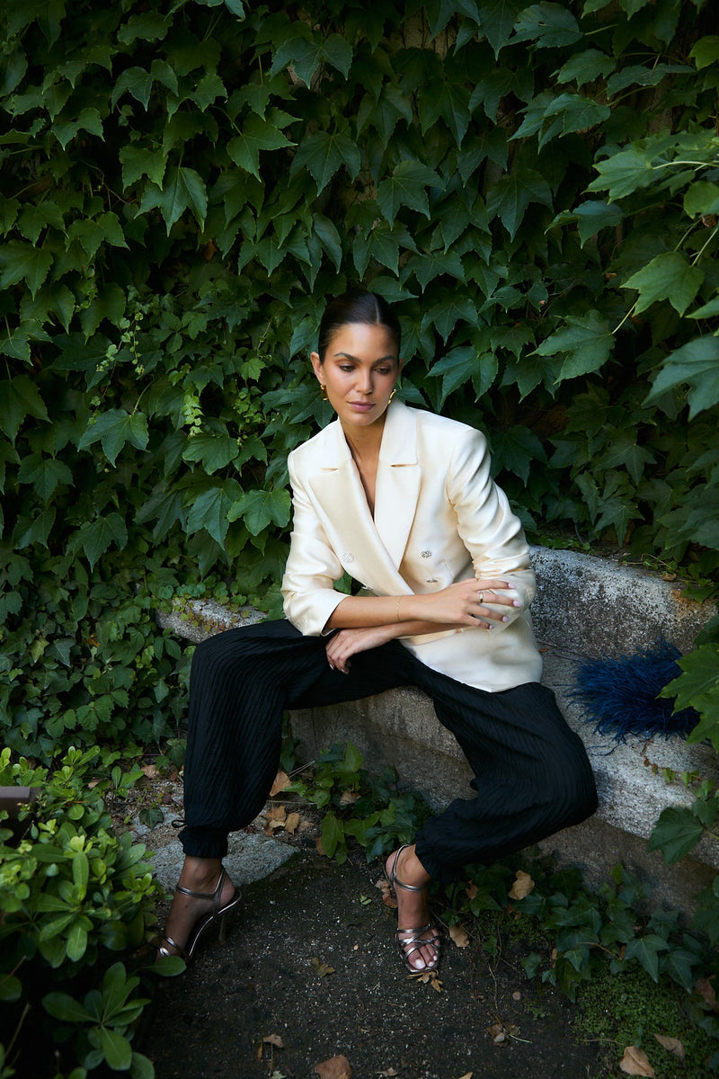 Blazer Joya Dupion Écru