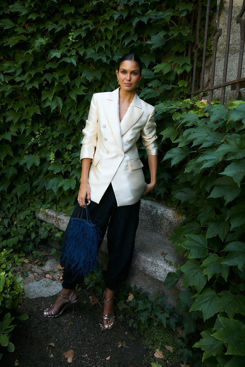Blazer Joya Dupion Écru