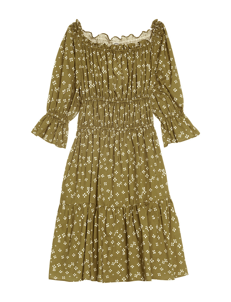 Palmina Dress - Lucky Khaki