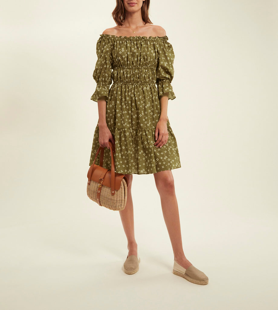 Palmina Dress - Lucky Khaki