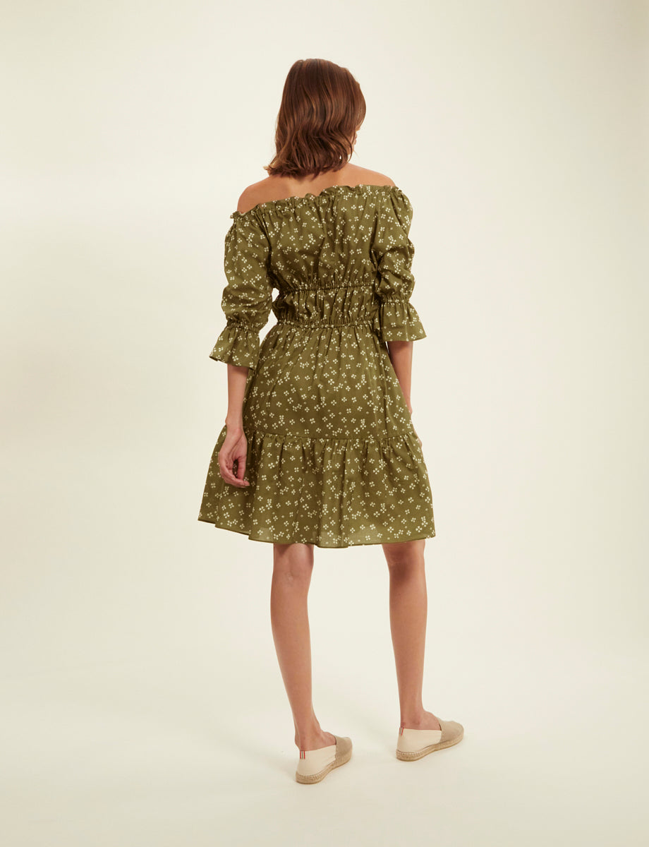 Palmina Dress - Lucky Khaki