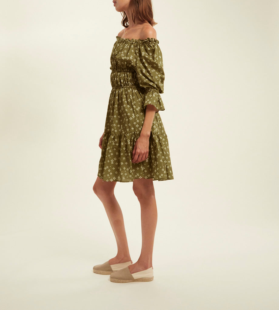 Palmina Dress - Lucky Khaki