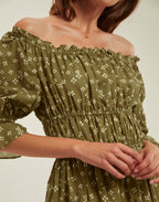 Palmina Dress - Lucky Khaki