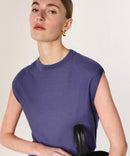 Vestido De Punto Con Cintura De Canalé - Violeta Parma - Mujer