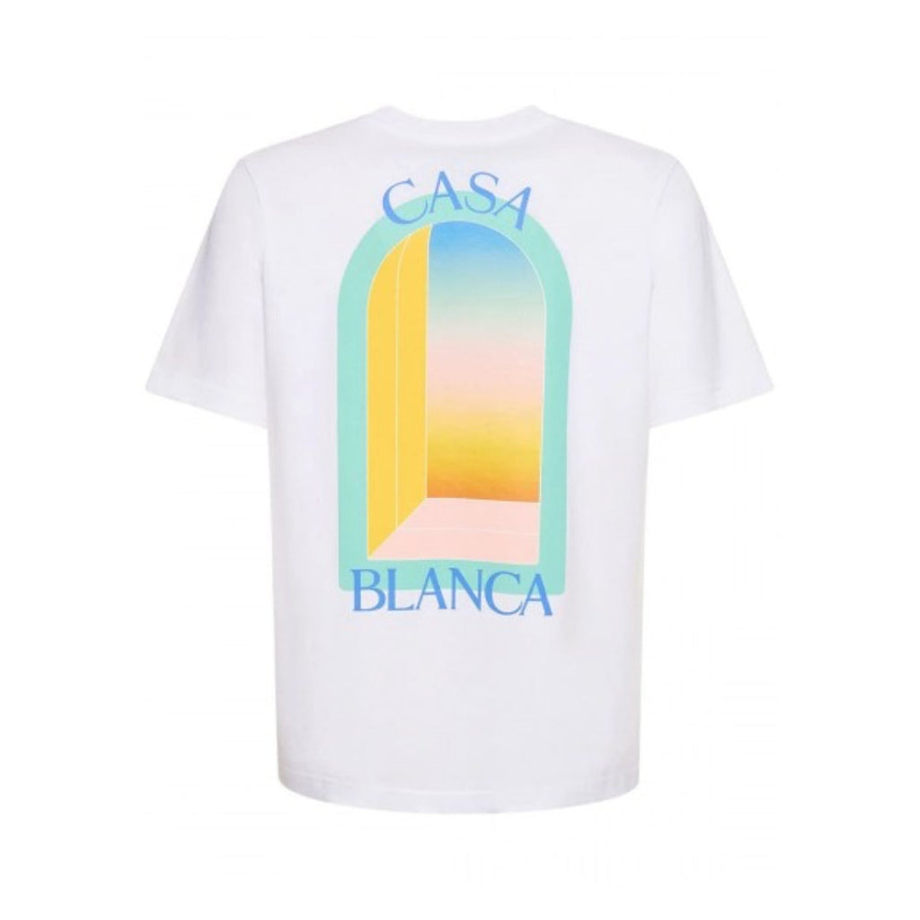 Casablanca - Camiseta L'Arche Gradient Pastel SS23 - Blanco