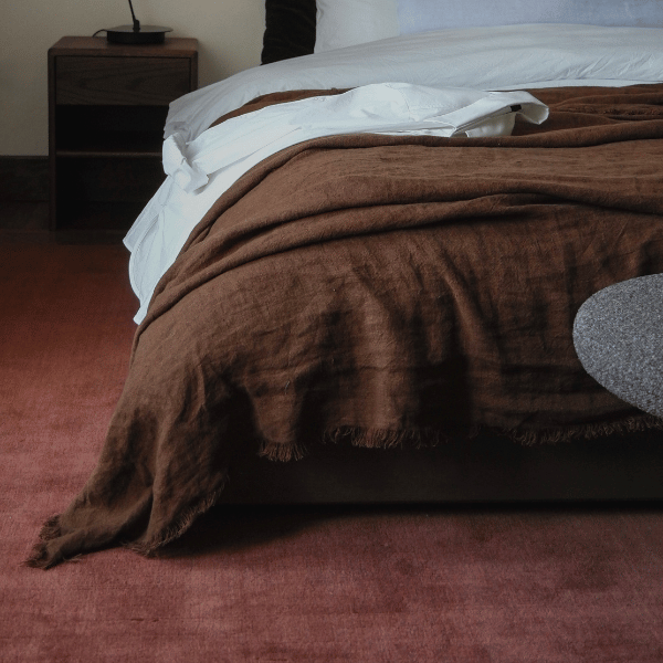 Tapis 100% Laine Nouvelle-Zélande - Rouille