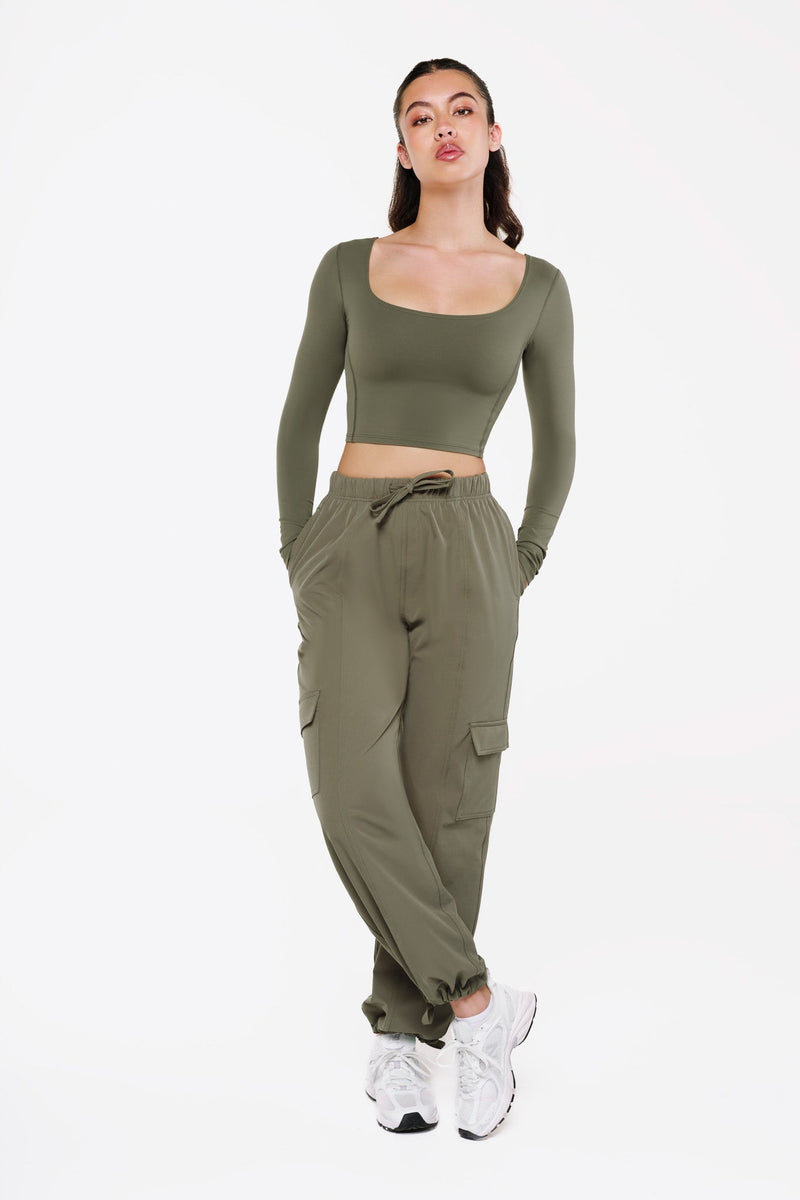 Top Square Manches Longues - Forest Mist