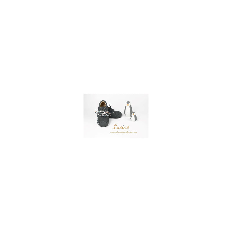 Chaussures Bottillons Souples Azylis Bout Golf - Nubuck Gris - Mixte