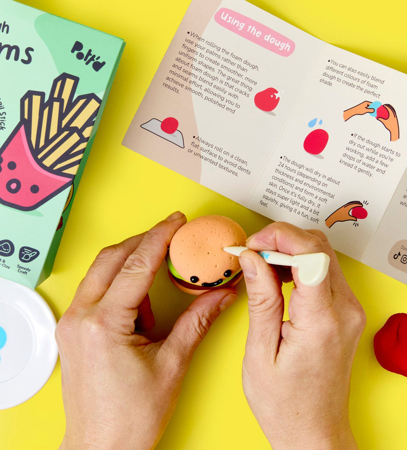 Foam Dough Collectibles: Tiny Yums - Burger & Fries