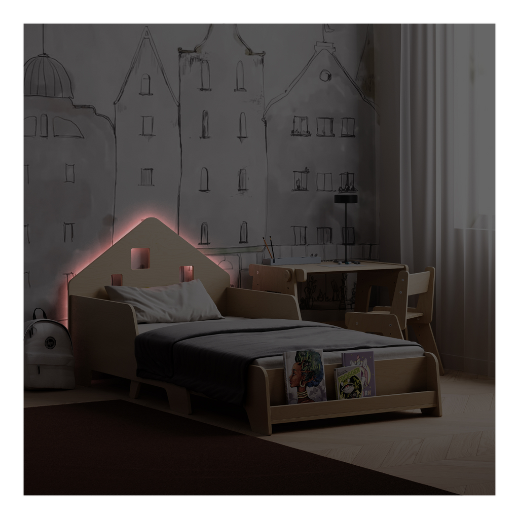 Lit Cabane Extensible Avec Éclairage Led