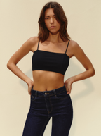 Bralette negro recto negro