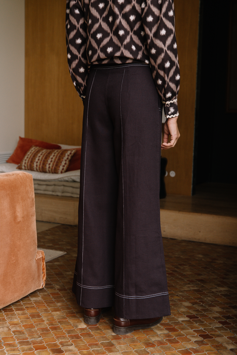 Pantalon Celine - Prune