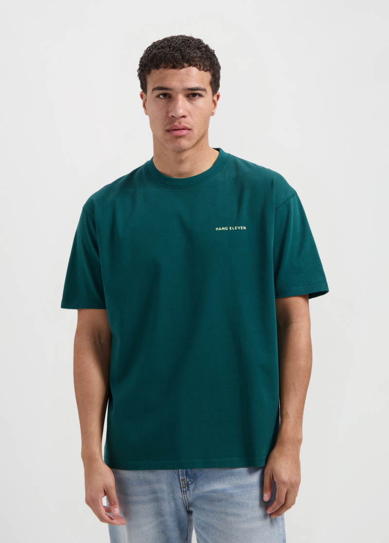 Camiseta con logo Carrier - Verde azulado