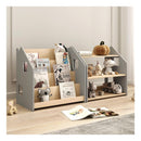Bibliothèque & Étagère À Jouets Duo – Blanc & Gris