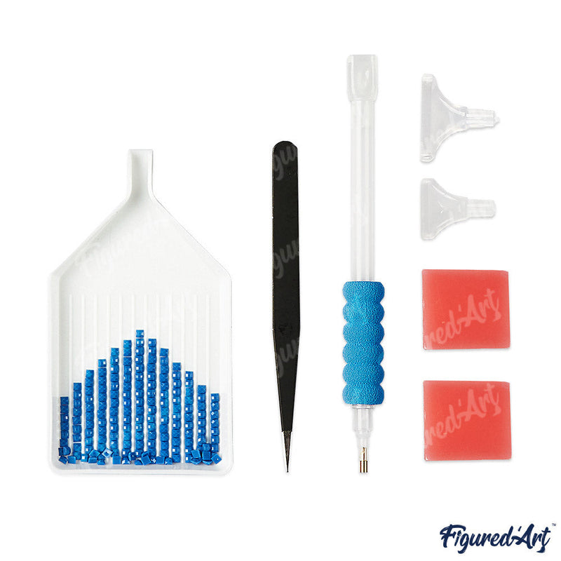 Broderie Diamant - Fille Parmi Les Vagues