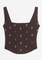 Adina Corset - Chestnut
