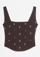Adina Corset - Chestnut