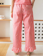 Pantalon Vichy Rouge Gasty