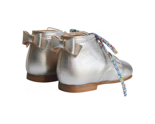 Albertine Soft Gold Booties Shoes - Girl