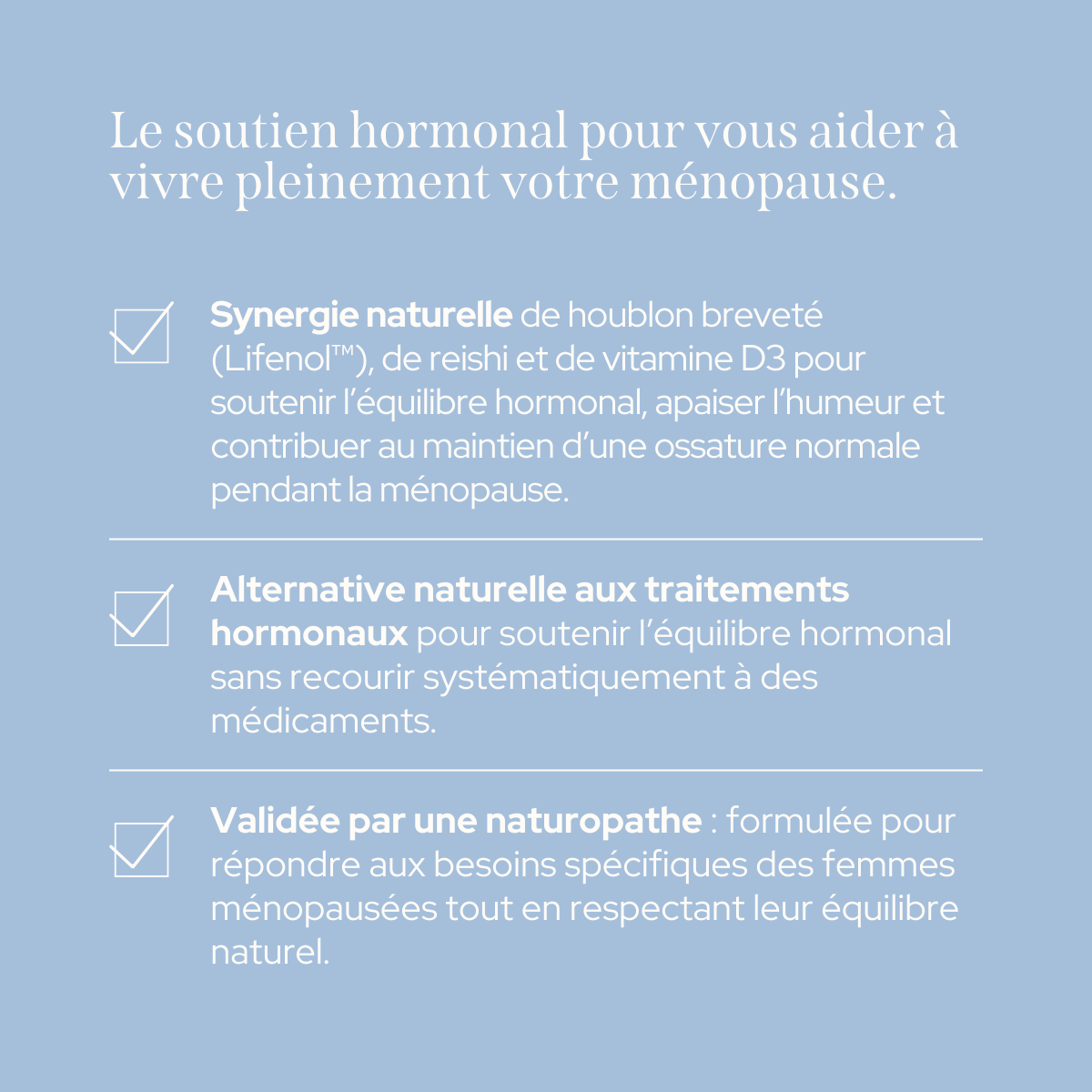 Cure Ménopause