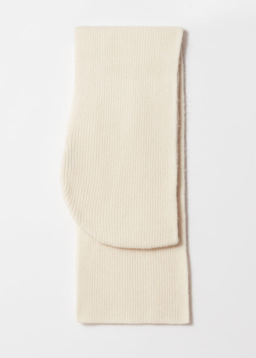 Collar Winchester Hood Scarf - White - Women