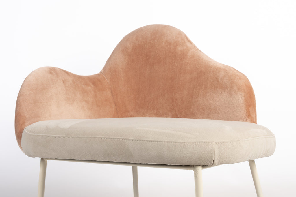 Friuli - Lounge Armchair - Fabric - Pink